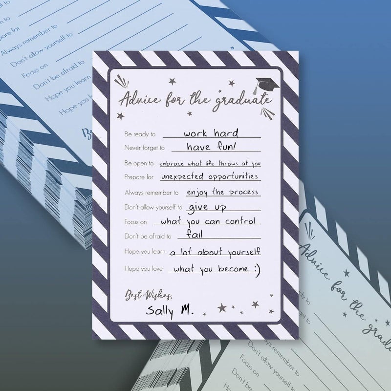 BLUE PANDA Graduation Advice Cards - 60 Pack, 5 x 7 In - Notecards for Graduates - Image 5